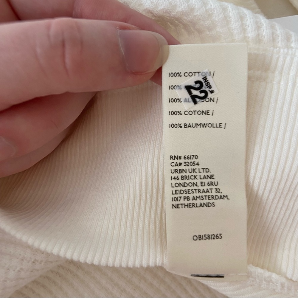 Free People Women’s Santa Clara Thermal Top in Alabaster - Picture 14 of 16